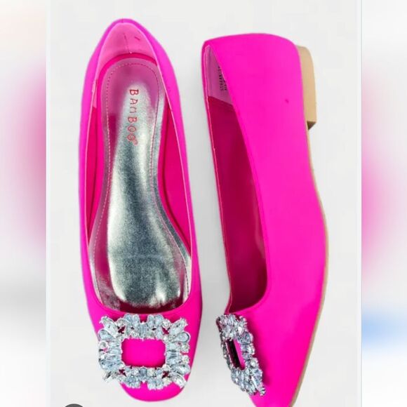 BRAND NEW BAMBOO CRYSTAL JEWEL TONE  EMBELLISHED BALLET FLATS R3 - Picture 1 of 16